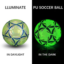 Load image into Gallery viewer, Luminate Soccer Practice Football Glowing Training Ball
