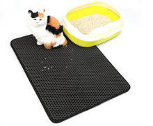 Load image into Gallery viewer, Pet Cat Litter Mat Pet Supplies EVA Double Cat Litter Mat
