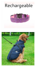 Load image into Gallery viewer, LED Dog Collar Safety Adjustable Nylon Leopard Pet Collar
