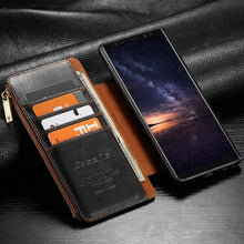 Load image into Gallery viewer, Leather case flip phone case
