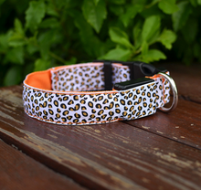 Load image into Gallery viewer, LED Dog Collar Safety Adjustable Nylon Leopard Pet Collar
