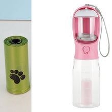 Load image into Gallery viewer, Portable Cat Dog Water Bottle Food Feeder Drinker Poop Dispenser 3 In 1 Leak-proof Multifunctional Dog Water Bottle Pet Products
